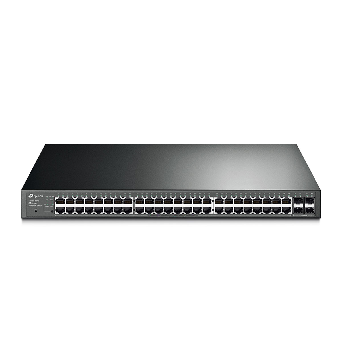قیمت و خرید سوییچ شبکه 48 پورت +PoE با 4 پورت SFP تی پی لینک مدل T1600G-52PS | نت ران